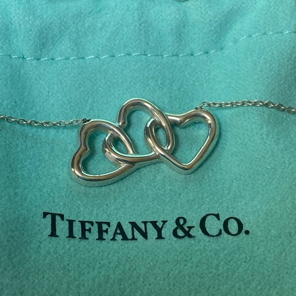 Tiffany & Co. Jewelry - Tiffany & Co. Triple Open Heart Vintage Sterling Silver 925 Necklace